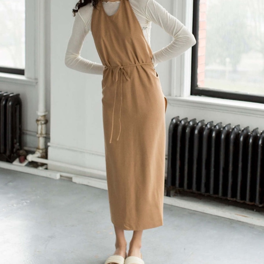 Baserange wild silk apron dress